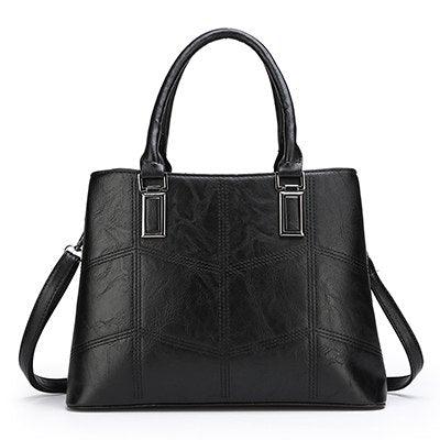 Luxury 3 Piece Leather Tote Set | Genuine Leather Cowgirl Shoulder Bag & Clutch