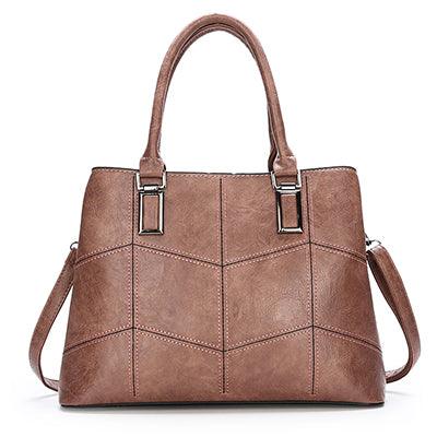 Luxury 3 Piece Leather Tote Set | Genuine Leather Cowgirl Shoulder Bag & Clutch