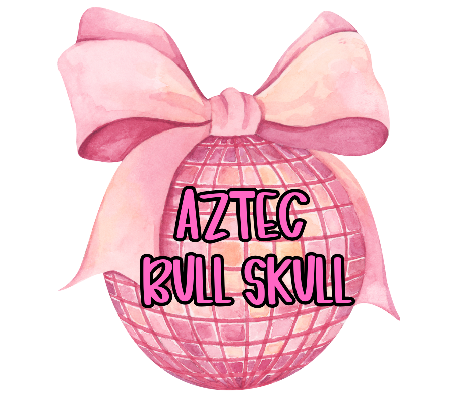 AZTEC BULL SKULL PAINTED CAR FRESHIE (YOU CHOOSE DESIGN)