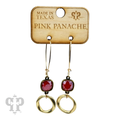 Red crystal earring with crystals from Swarovski®- LC