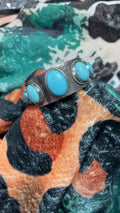 Western Turquoise Stone Cuff Bracelet