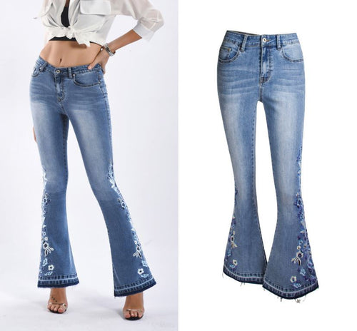 "Riley" Flared Denim Jeans