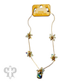 Bead cluster necklace with a crystal from Swarovski®- LC