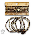 Bronze mixed bead bracelet set - LC